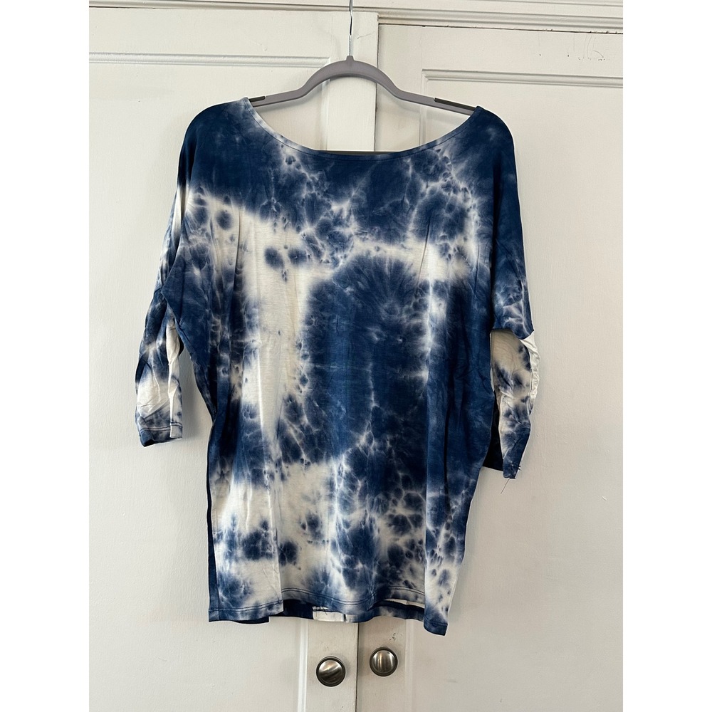 HAYDEN LOS ANGELES Tie Dye Long Sleeve Oversized‎ Top Women Size L